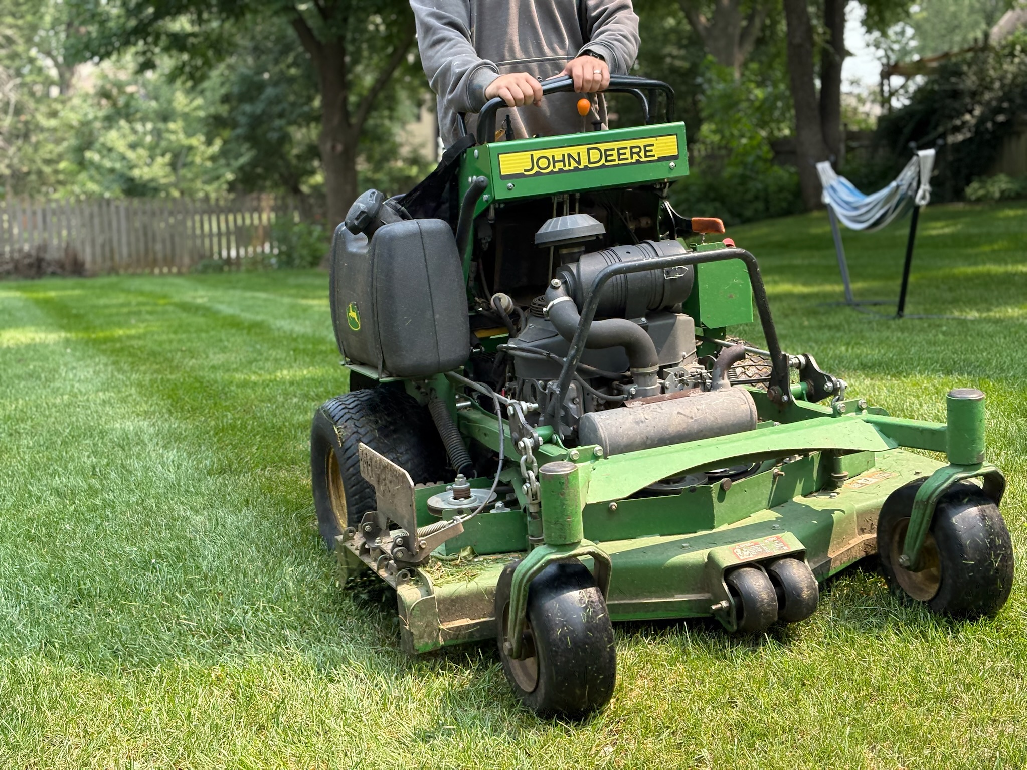 Thick, healthy lawn in Johnson County, KS
